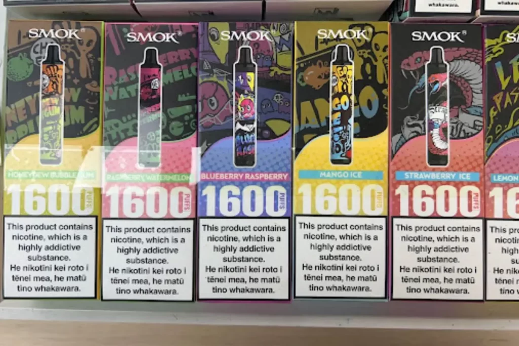 Alex Vape Specialist Store Papanui Product Display 2