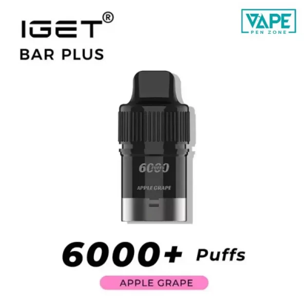 IGET Bar Plus Pod 2.0 6000 Puffs - Apple Grape