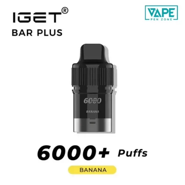 IGET Bar Plus Pod 2.0 6000 Puffs - Banana