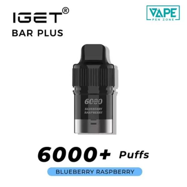 IGET Bar Plus Pod 2.0 6000 Puffs - Blueberry Raspberry