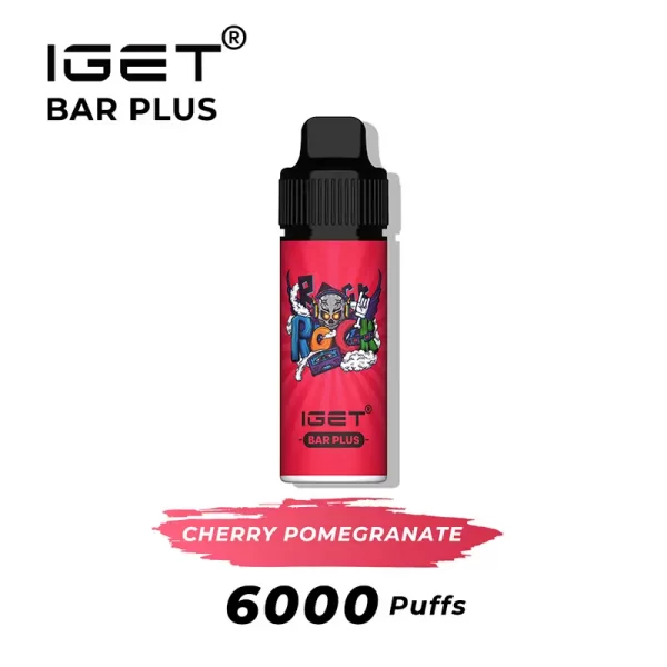 Cherry Pomegranate IGET Bar Plus (Nicotine Free)