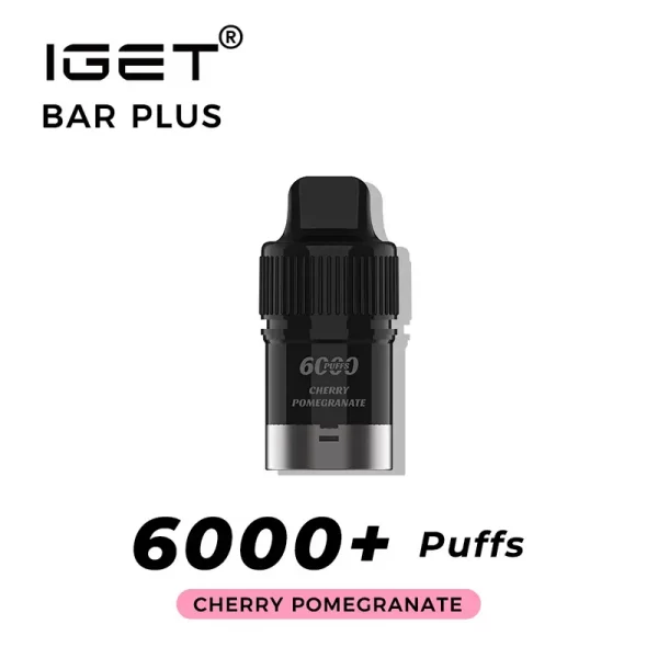Cherry Pomegranate IGET Bar Plus Pod (Nicotine Free)