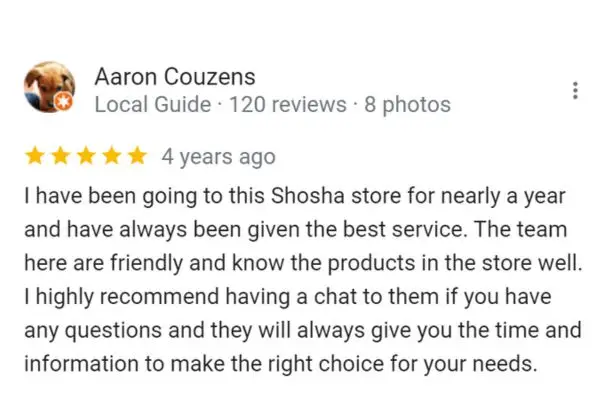 Customer Review: Aaron Couzens