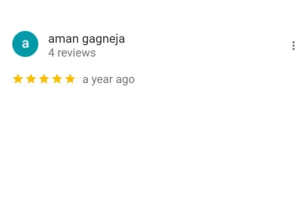 Customer Review: Aman Gagneja