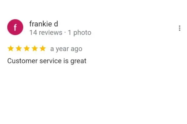 Customer Review: Frankie D