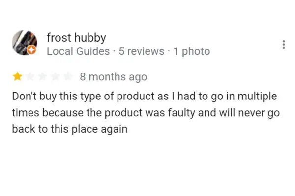 Customer Review: Frost Hubby