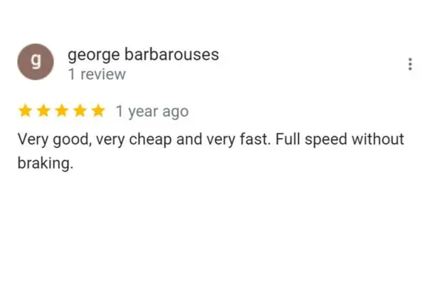 Customer Review: George Barbarouses
