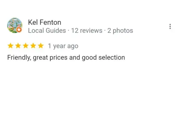 Customer Review: Kel Fenton