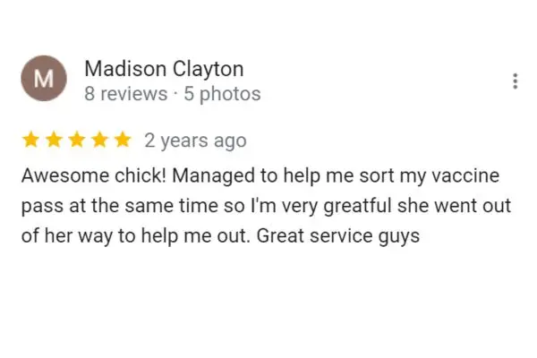 Customer Review: Madison Clayton