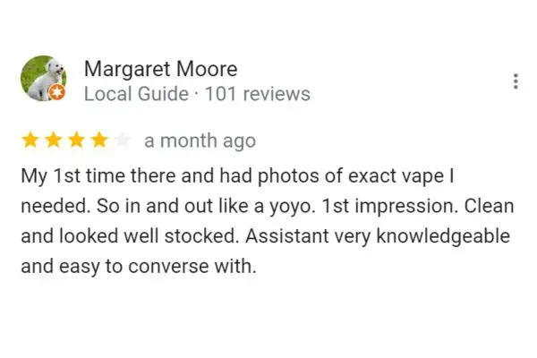 Customer Review: Margaret Moore