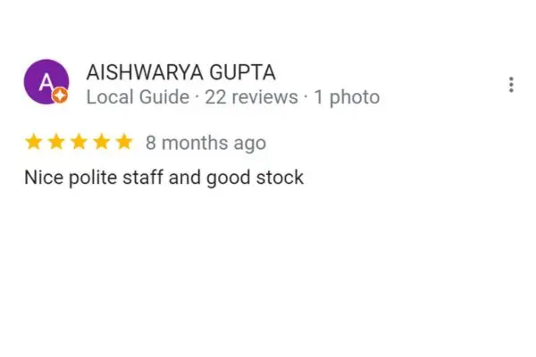 Customer Review Of AISHWARYA GUPTA