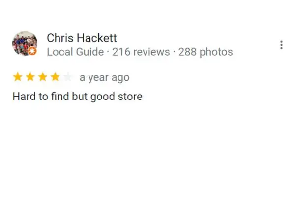 Customer Review Of Chris Hackett
