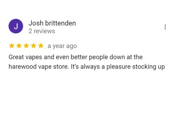 Customer Review Of Josh Brittenden