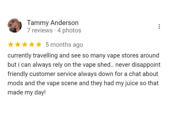 Customer Review of Tammy Anderson
