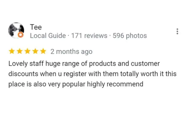 Customer Review Of Tee