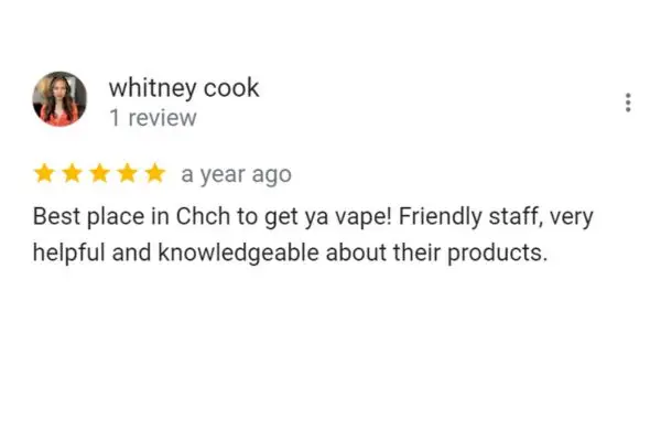 Customer Review Of Whitney Cook