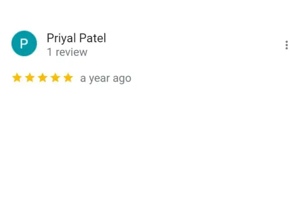 Customer Review: Priyal Patel