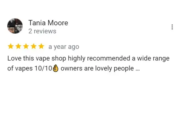 Customer Review: Tania Moore