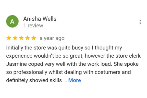 Customer Reviews Anisha Wells