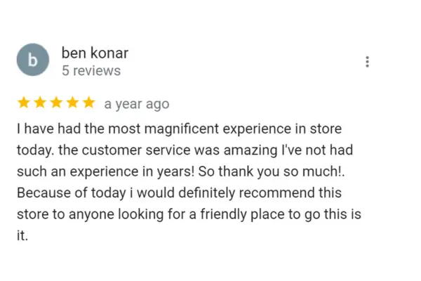 Customer Reviews Ben Konar