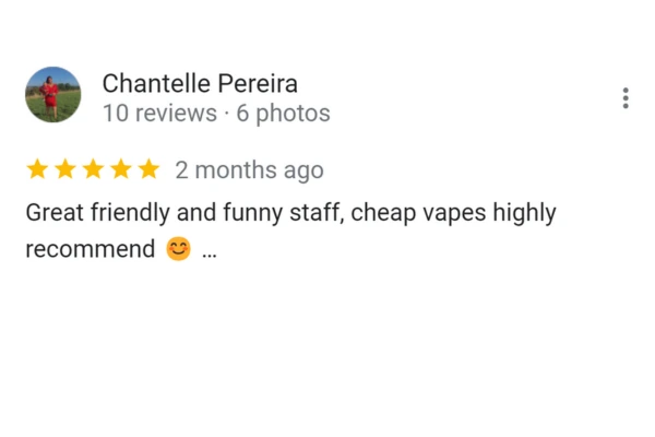 Customer Review Chantelle Pereira