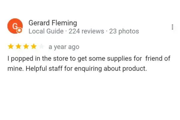 Customer Reviews: Gerard Fleming