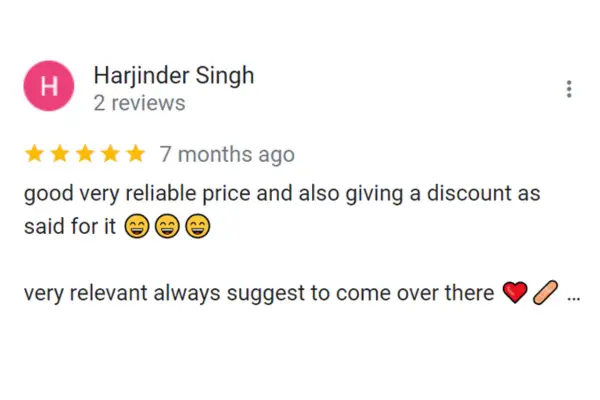 Customer Reviews Harjinder Singh