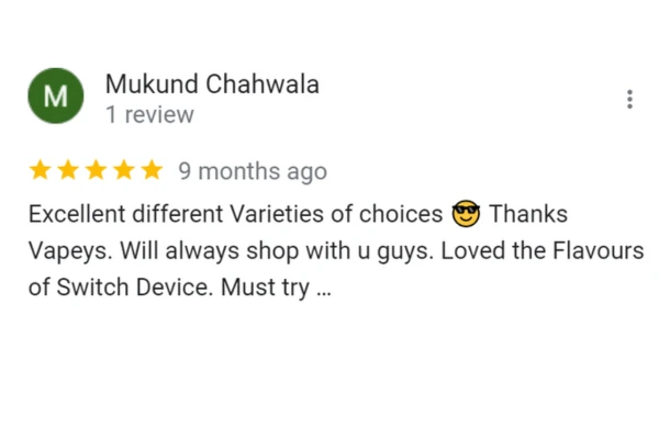 Customer Reviews Mukund Chahwala