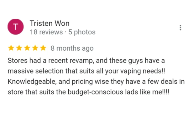 Customer Reviews Tristen Won