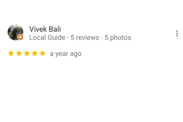 Customer Review Vivek Bali