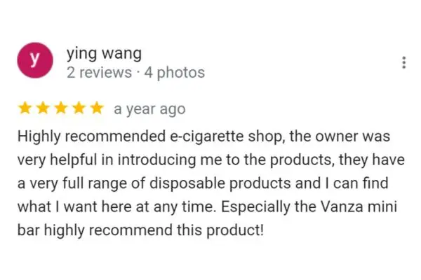 Customer Review: Ying Wang