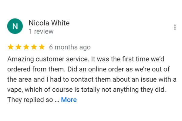 Customer Reviews Nicola White