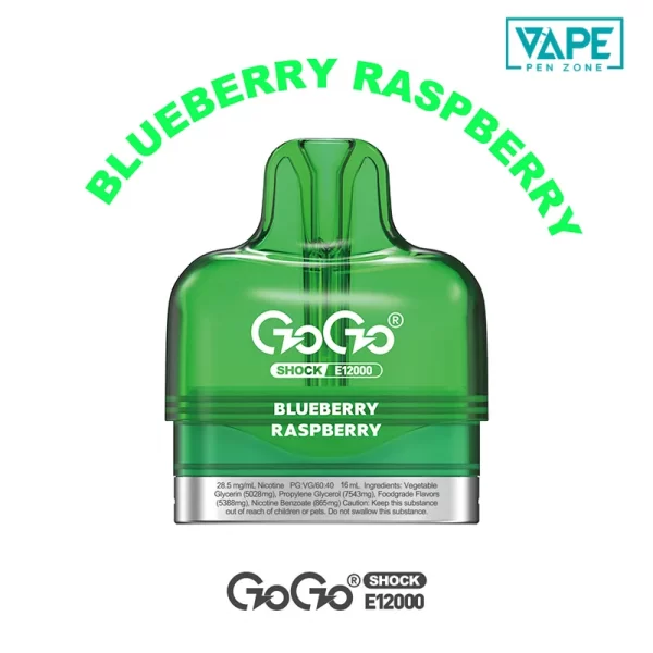 Blueberry Raspberry GOGO Shock E12000 Pod