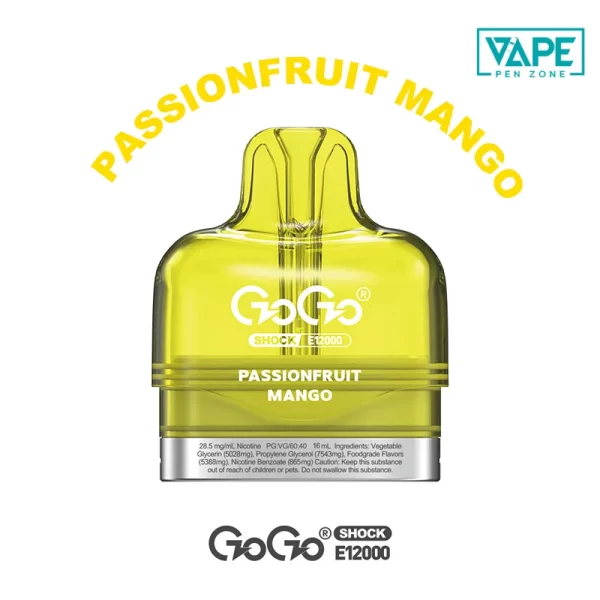 Passionfruit Mango GOGO Shock E12000 Pod