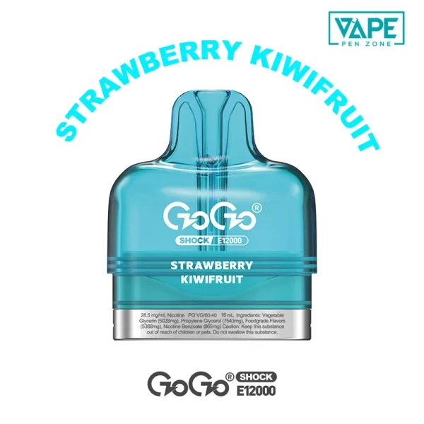 Strawberry Kiwifruit GOGO Shock E12000 Pod