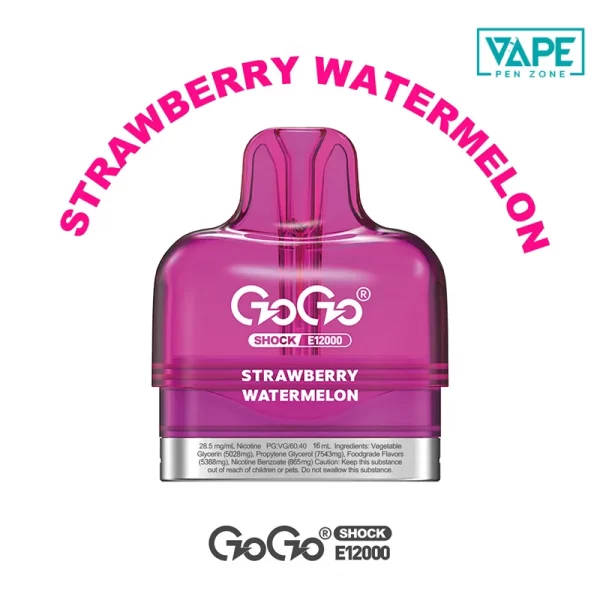 Strawberry Watermelon GOGO Shock E12000 Pod