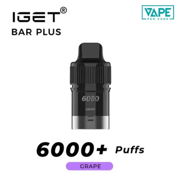 IGET Bar Plus Pod 2.0 6000 Puffs - Grape