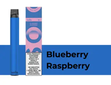 Hot Sale Flavour Blueberry Raspberry SOLO Disposable Vape