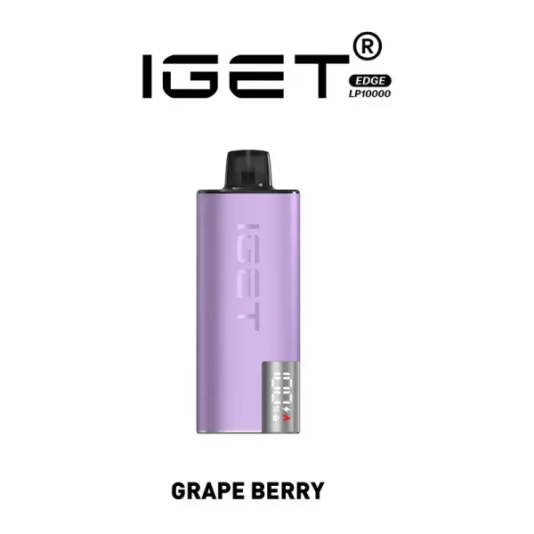 IGET Edge Kit Grape Berry 10000 Puffs 16+ Flavours