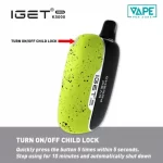 IGET Moon vape Child Lock