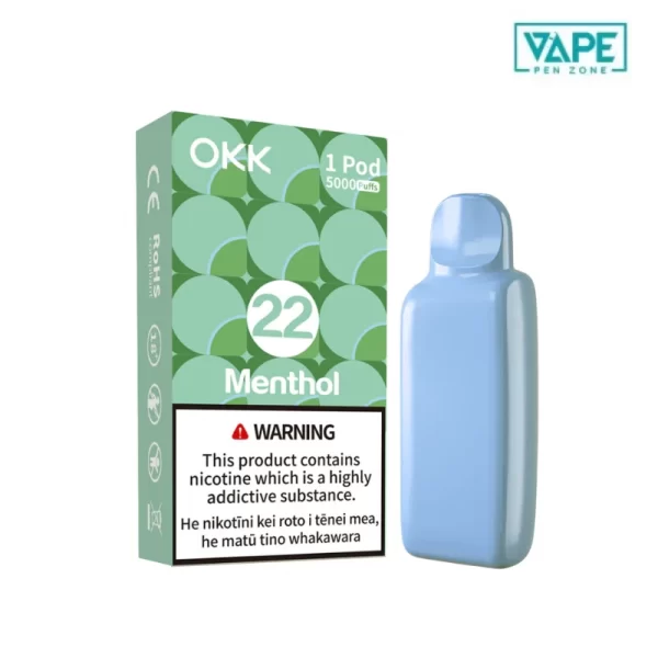 OKK Cross Pod 5000 Puffs Menthol (Glacier Peak)