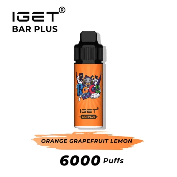 Orange Grapefruit Lemon IGET Bar Plus (Nicotine Free)