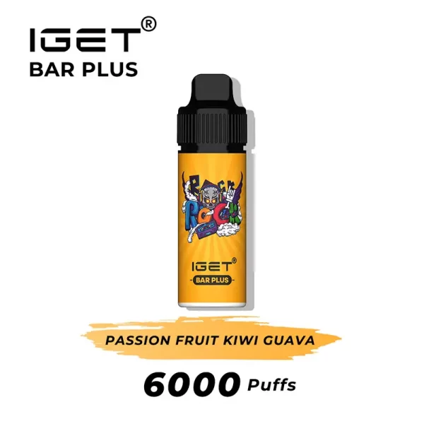 Passion Fruit Kiwi Guava IGET Bar Plus (Nicotine Free)