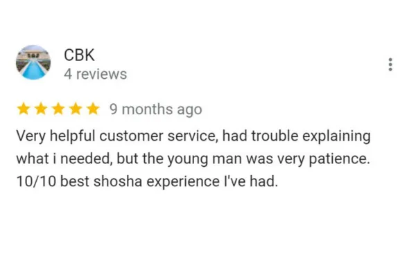 Shosha Hillcrest Review 1