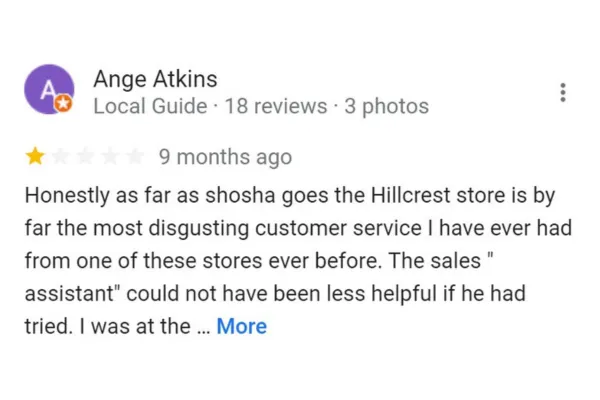 Shosha Hillcrest Review 2