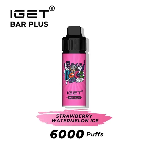 Strawberry Watermelon Ice IGET Bar Plus (Nicotine Free)