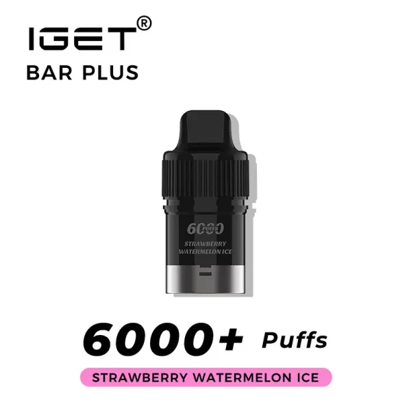 Strawberry Watermelon Ice IGET Bar Plus Pod (Nicotine Free)
