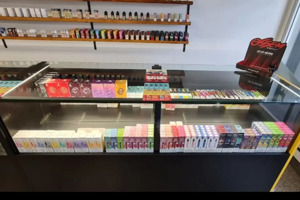The Vape Shed Products Display