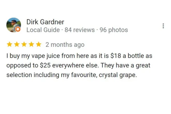 The Vaper's Nest North Dunedin Review 3