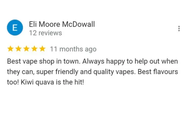 Vape2Go Dunedin Review 1